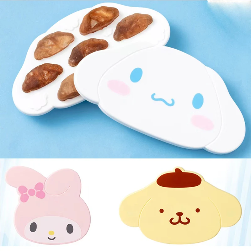 

Sanrios аниме Cinnamoroll Kuromi форма для льда Сделай Сам льдогенератор лоток для льда моя мелодия коробка для льда охлаждение летом милая форма