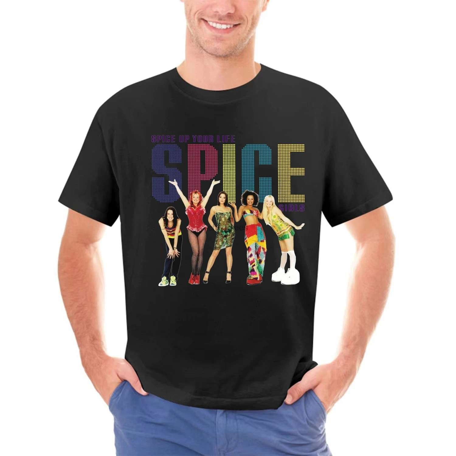 Футболка Spice Girls World Tour Posh Mel B C Ginger Retro винтажная Культовая повязка для девушек