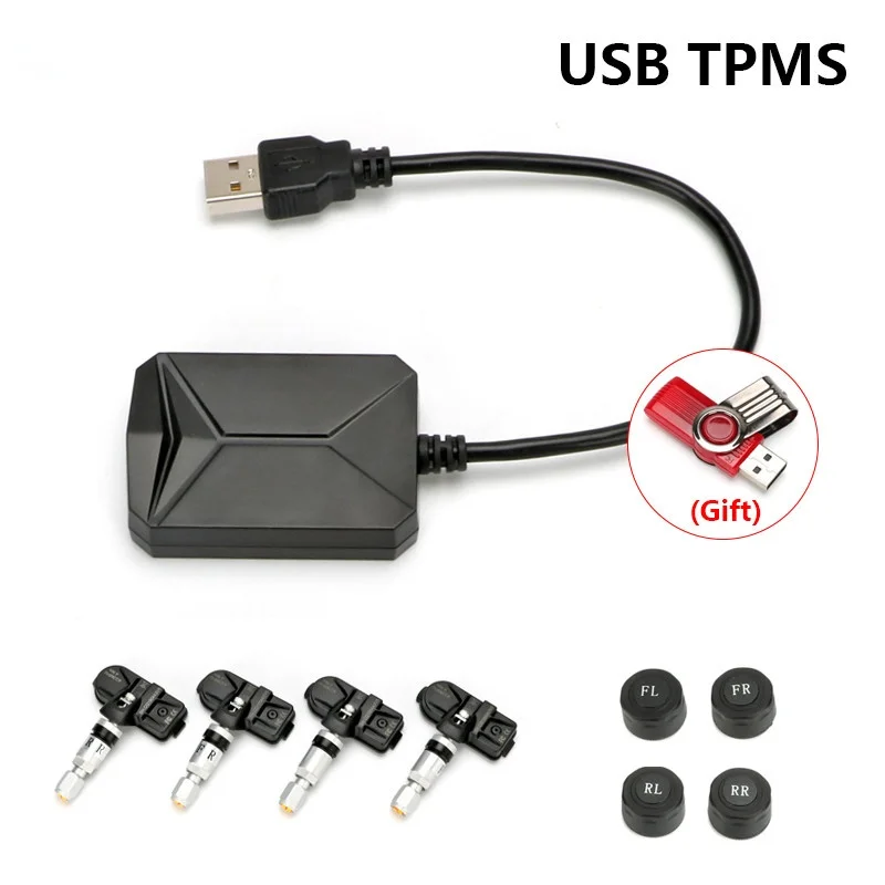 

RYWER USB Android TPMS Display del sistema di monitoraggio della pressione dei pneumatici per Android Car DVD Radio lettore mult