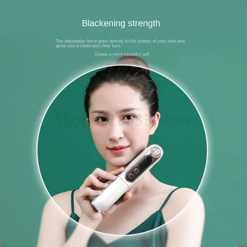 The New Beauty Salon Special Small Bubble Blackhead Meter Household Hand-held Hot and Cold Blackhead Suction Instrument