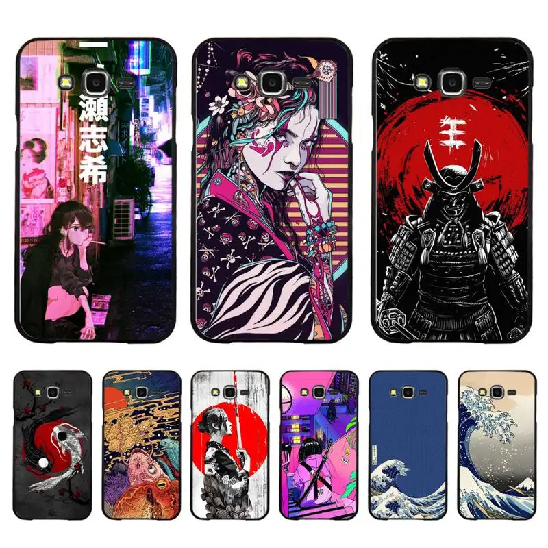 

Japanese Style Art Phone Case for Redmi 8 9 9A for Samsung J5 J6 Note9 for Huawei NOVA3E Mate20lite cover