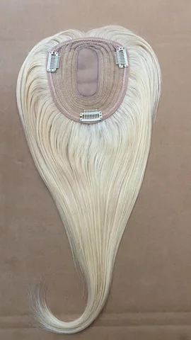 Парик-машинка для женщин, Шелковый топ из человеческих волос, прямые натуральные швейцарские кружевные волосы с эффектом омбре