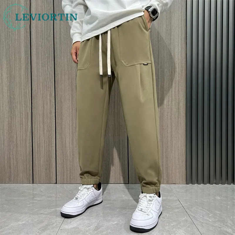 

Casual Mens Sweatpant Stylish Loose Waist Casual Sweatpants Hip Hop Male Comfortable Versatile Sports Joggers Pants Sportwear