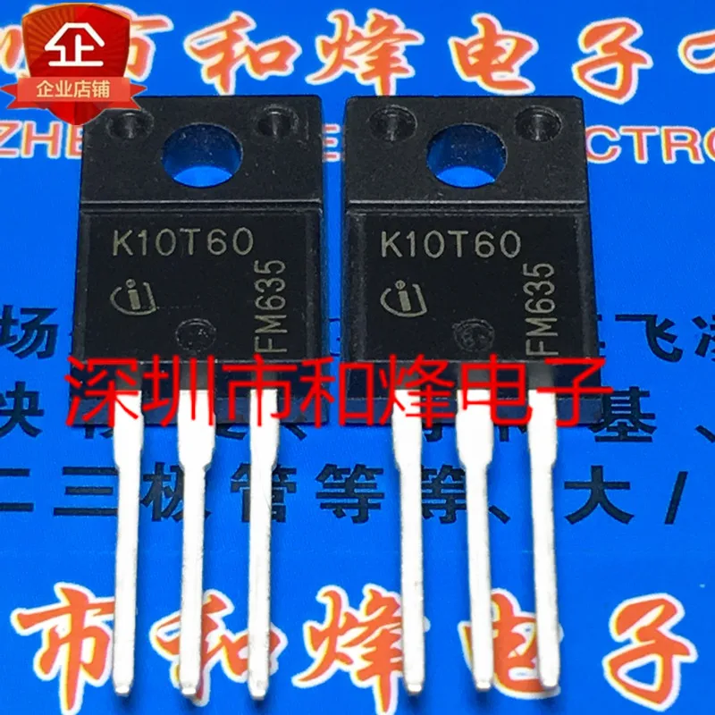 

Original 6PCS/lot K10T60 IKA10N60T TO-220F 600V 10A