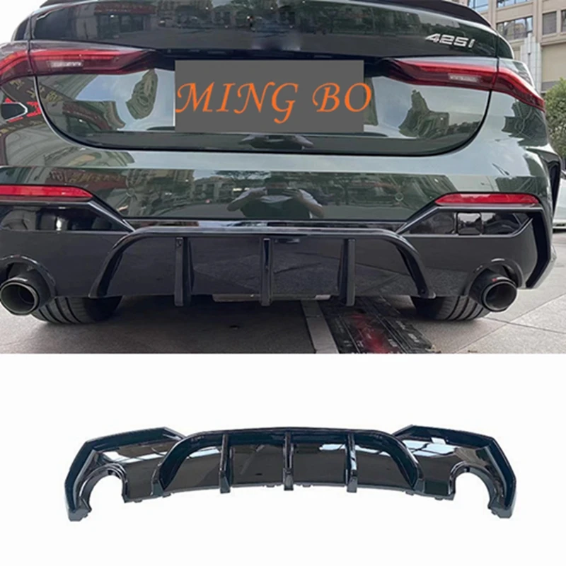 Задний бампер задний диффузор светодиодный спойлер для губ BMW 4 серии 2020 + G22 G23 420i