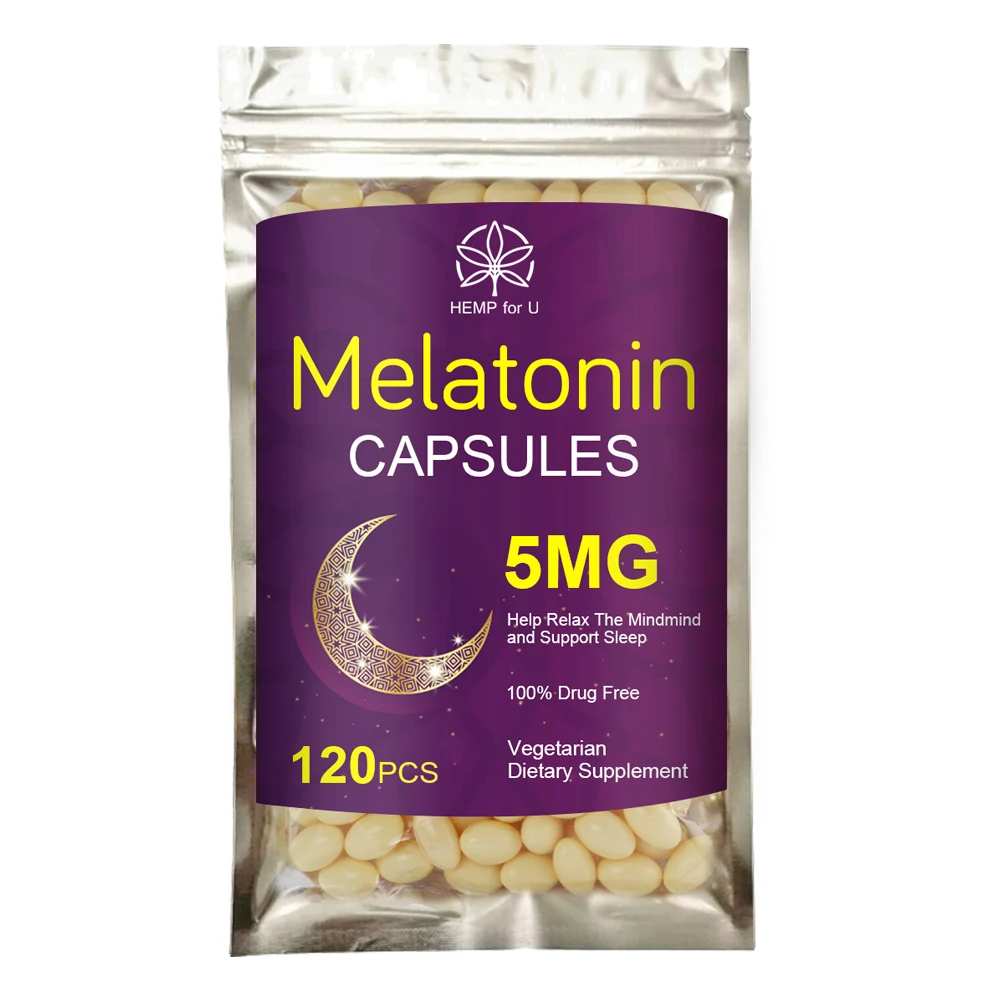 

Melatonin Capsules 5Mg Vitamin B6 Help Deep Sleep Save Insomnia Improve Sleep For Adult Sleep Better Sleeping Capsules