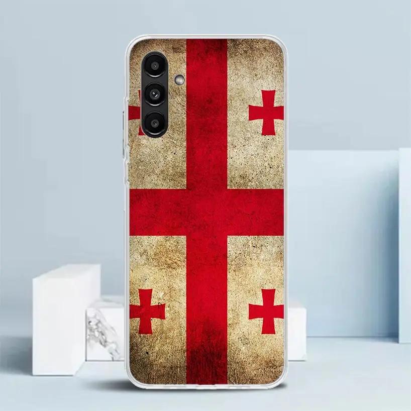 Фото Чехол для телефона с флагом Джорджии для Samsung Galaxy A15 A14 A13 A12 A55 A54 A53 A52 A35 A34 A33 A32 A25 A24 A23 A22 A04S A03S A02S №2