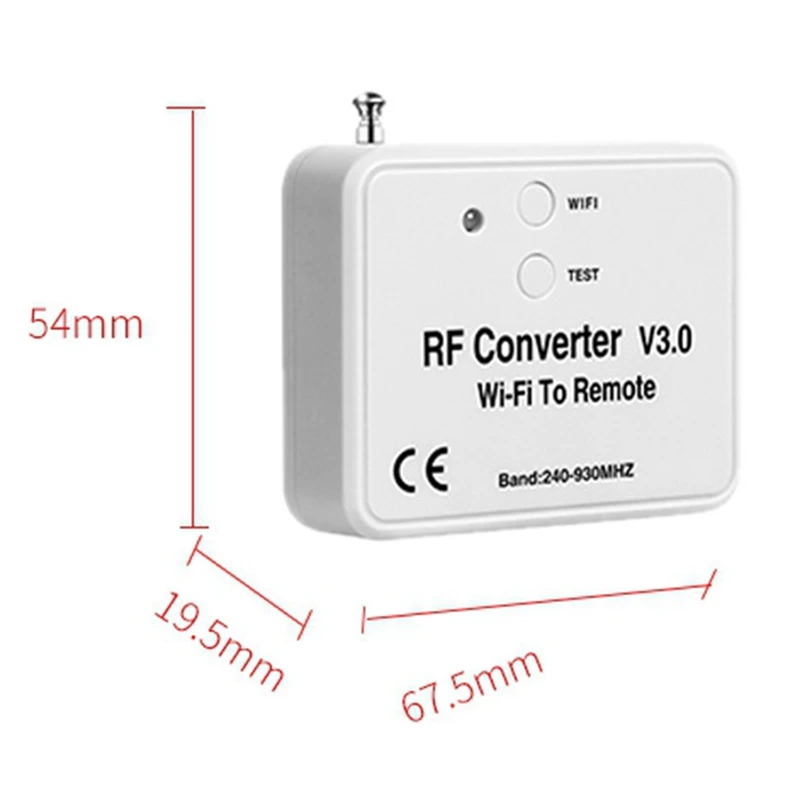 Hot Wifi Remote Control Converter Rf Radio Frequency Wifi Remote Control 240-930Mhz For Smart Home Garage Door images - 6