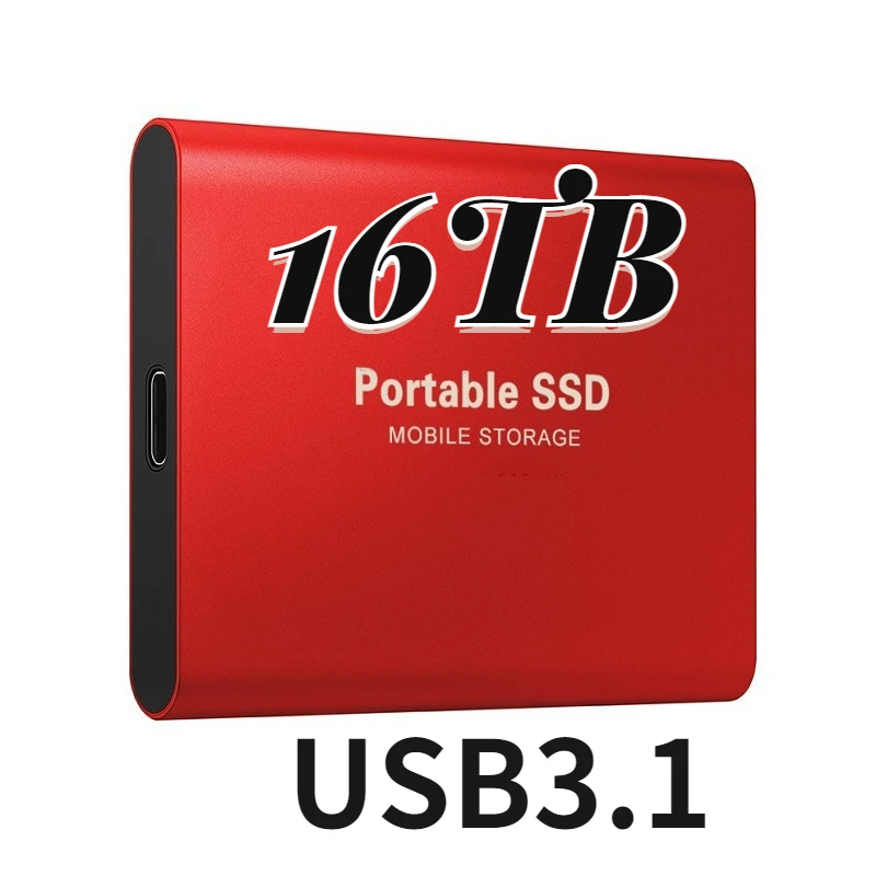 

SSD Mobile Solid State Drive 16TB Portable Hard Drive Computer Laptop Portable Mobile Hard Drives External Hard Drive HD