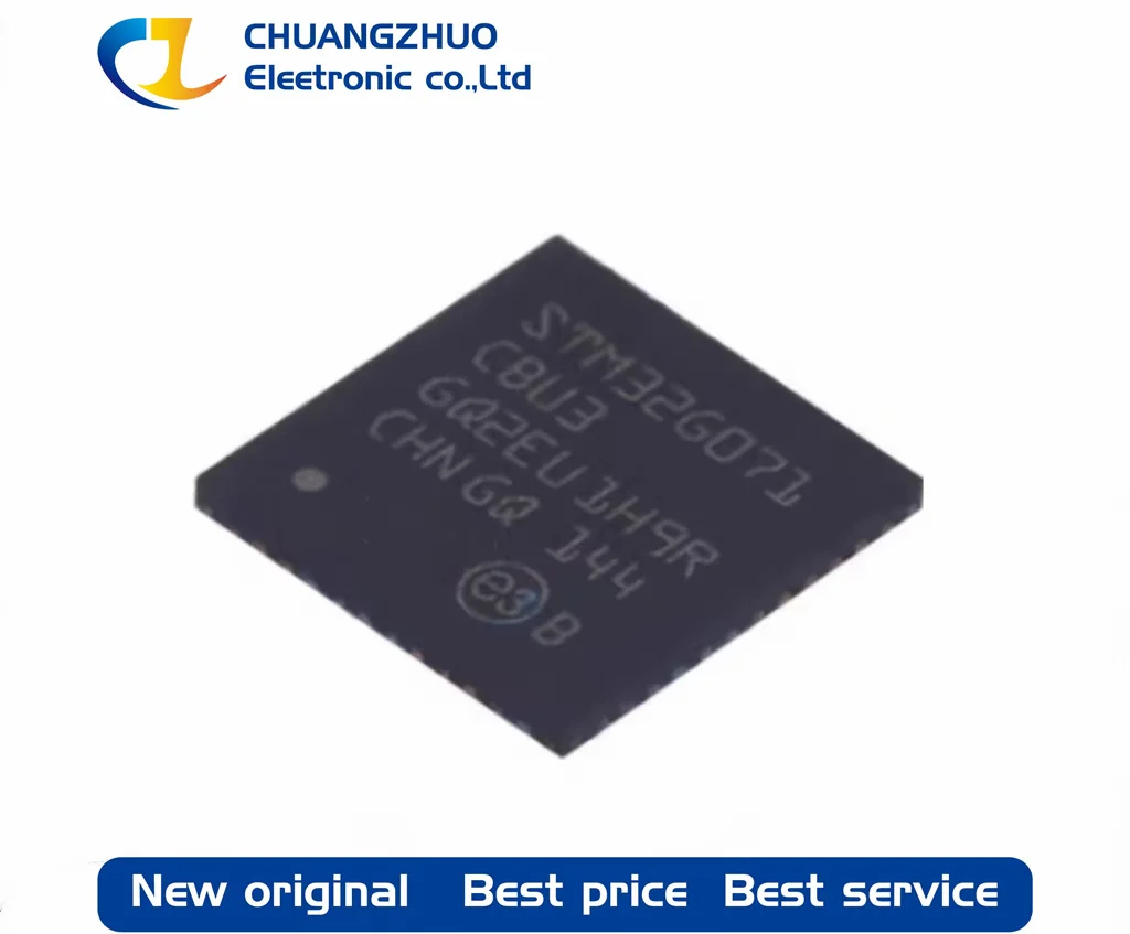 

1Pcs New original STM32G071CBU3 128KB 1.7V~3.6V ARM-MSeries 32KB 64MHz FLASH 44 UFQFPN-48(7x7) Microcontroller Units