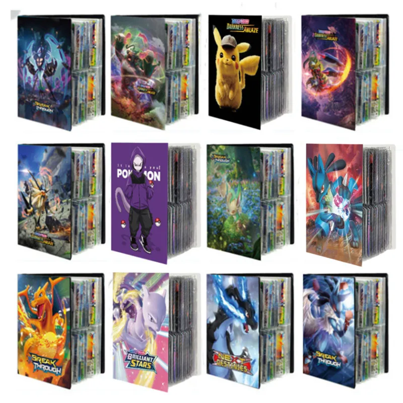 

240 Pieces Pokemon Card Album Book Game Charizard Mewtwo Anime Toy Collectible Card Pack Booklet Kids Toy Gifts