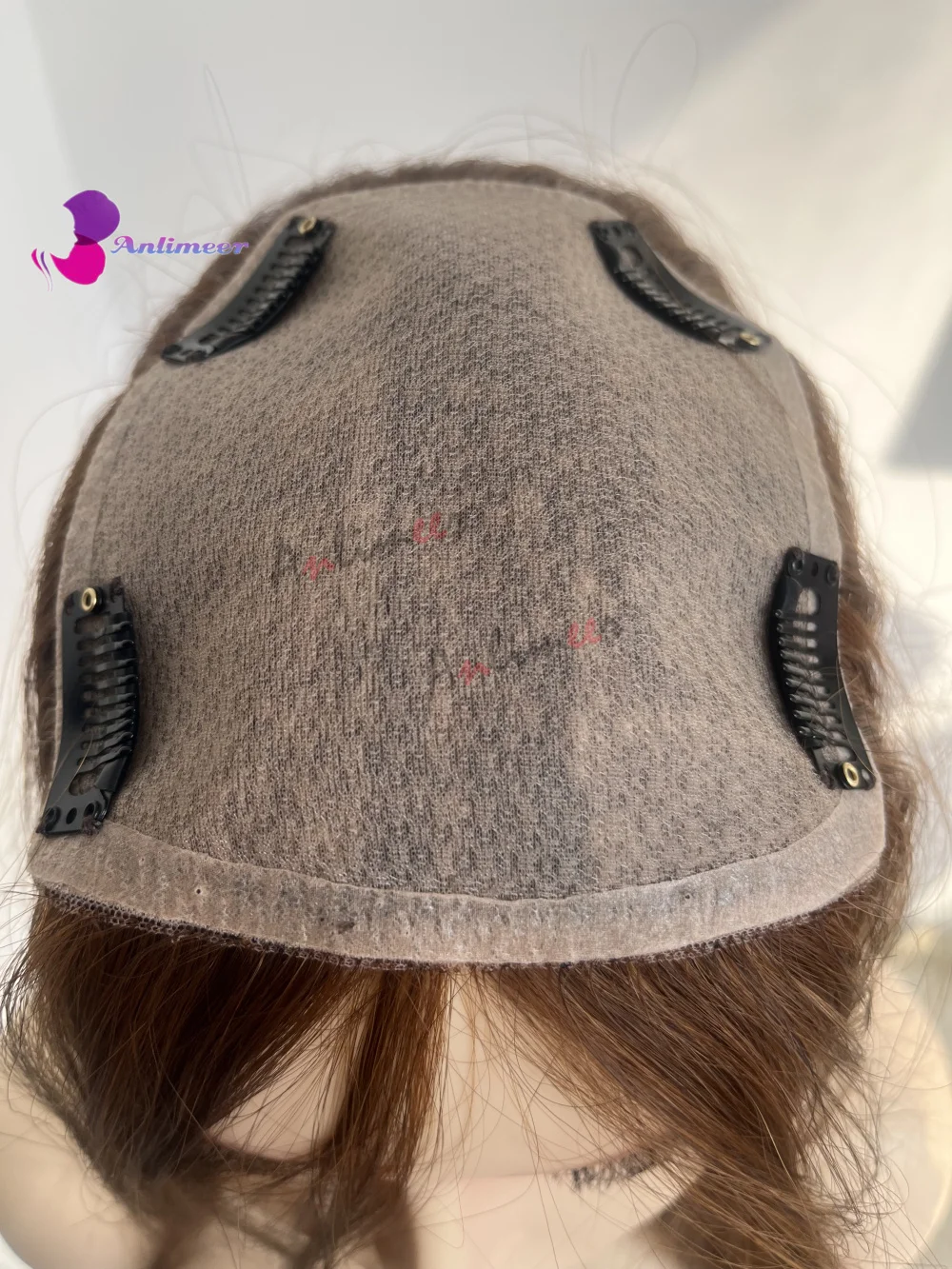 Auburn цветные человеческие волосы парик Топпер размер волос 13x15 см топперы для