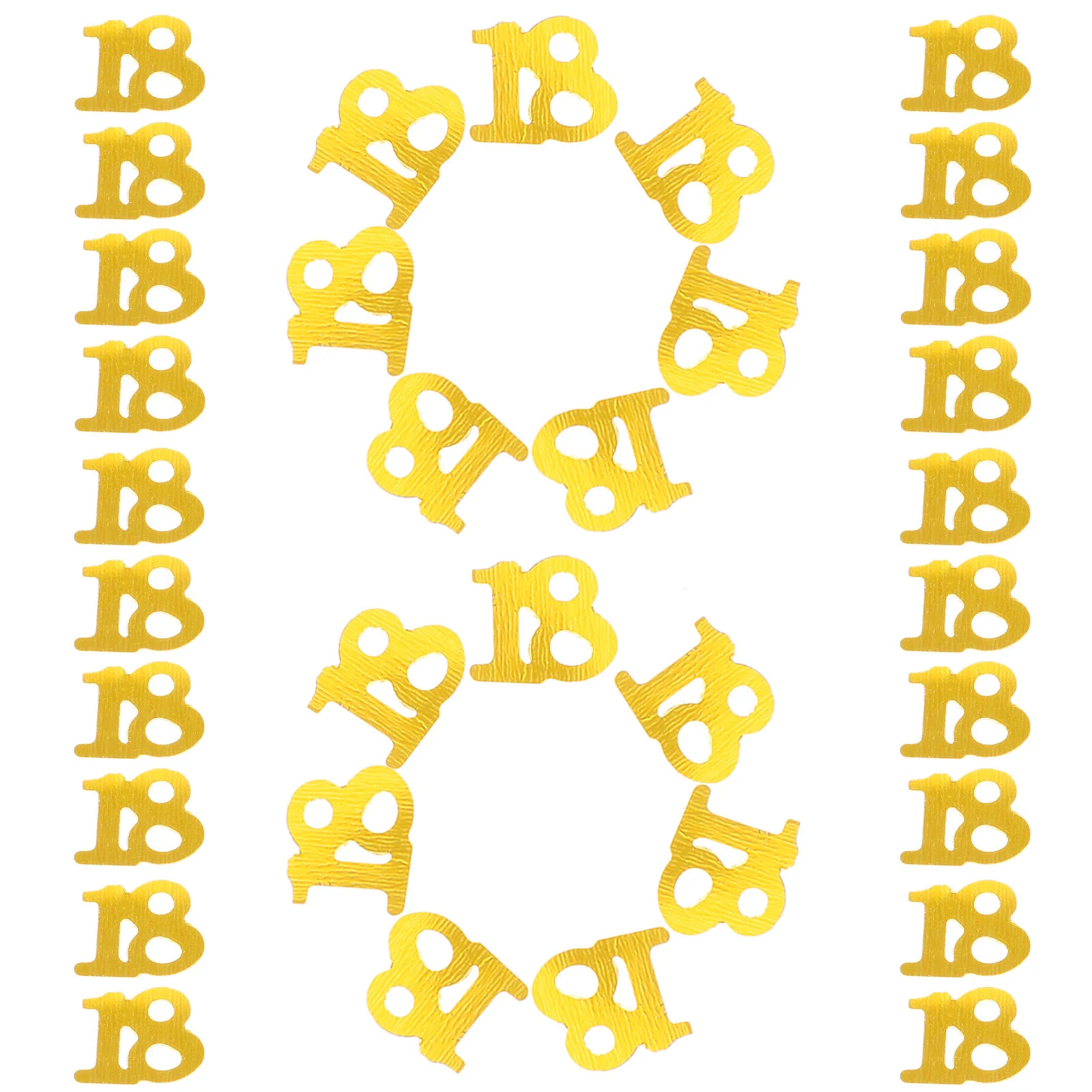 

18th Birthday 18 18th Party for Party Supplies 600pcs Golden
