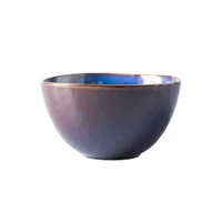 nordic simple dishes tableware dishes household ceramic creative rice bowl plate retro high grade kiln glaze plates and bowls