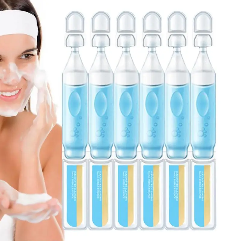 

Oligopeptide Small Bubble Cleaning Essence 10pc Brightening Deep Cleansing Gel Skin Care Serum Pore Minimizer Oil Repairs Acne