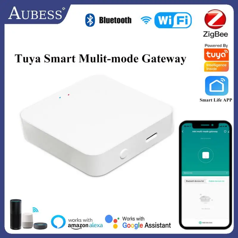 

Умный многорежимный шлюз TUYA, контроллер для умного дома, Wi-Fi + Bluetooth + Zigbee, умный шлюз, беспроводной пульт дистанционного управления Smartlife