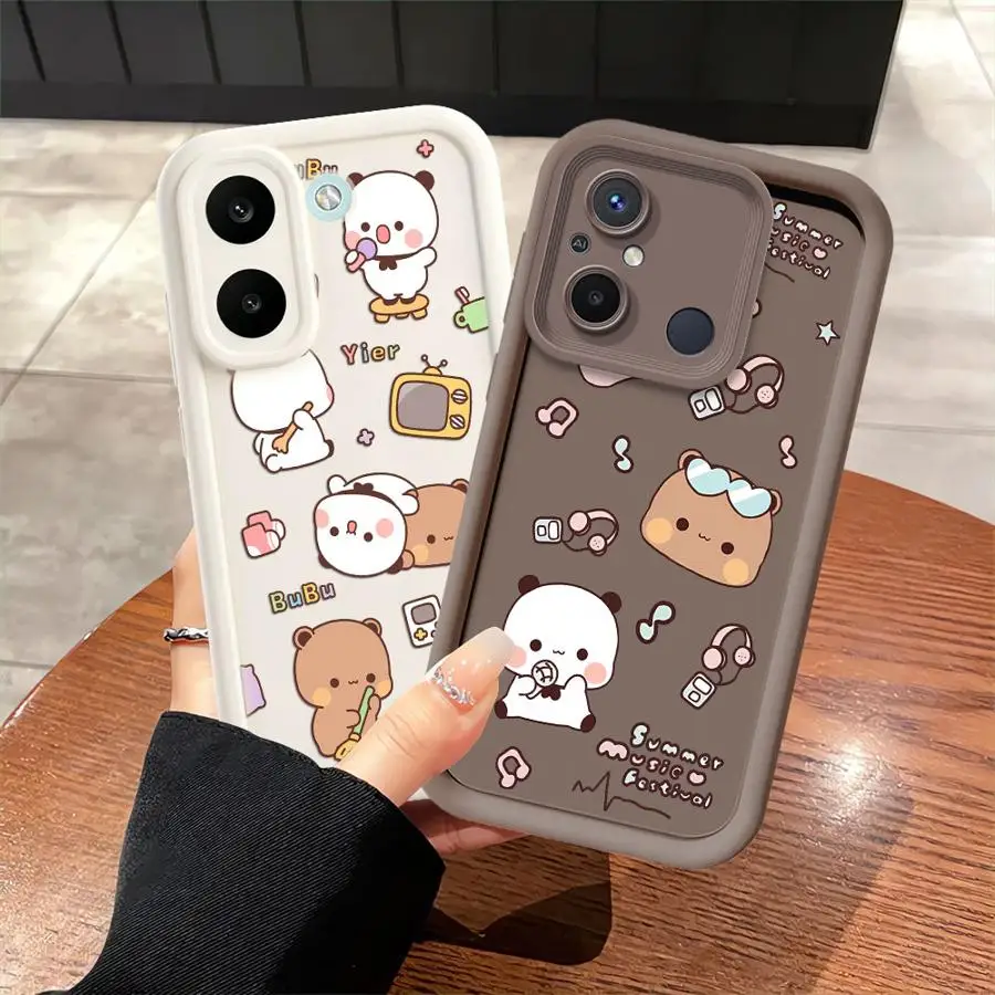 Фото Мягкий чехол для телефона Xiaomi Poco X3 X4 GT M3 Pro X5 с забавным рисунком Дуду Бубу №1