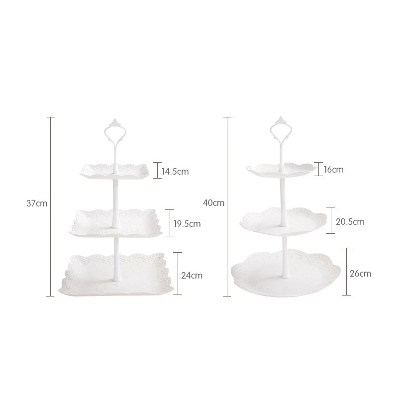 3-уровневая подставка для торта в европейском стиле тарелка фруктовых конфет
