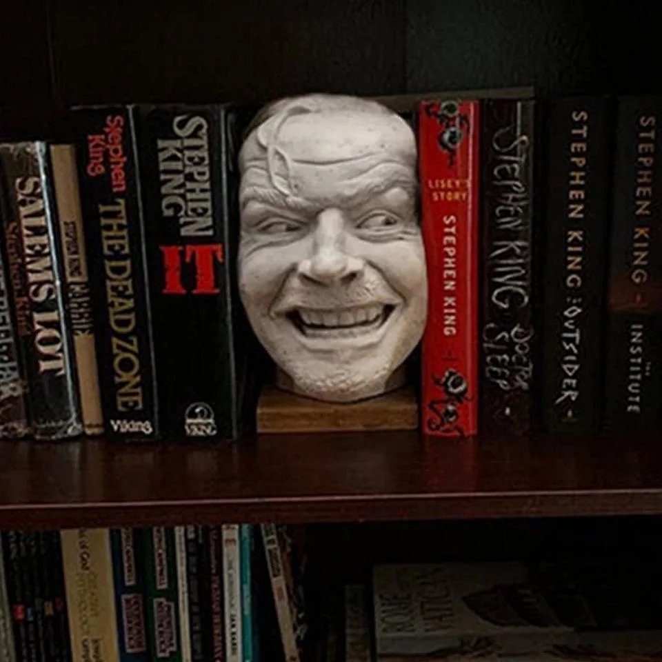 

Here's Johnny Sculpture of The Shining Resin Desktop Ornament Bookend Library 2022 NEW