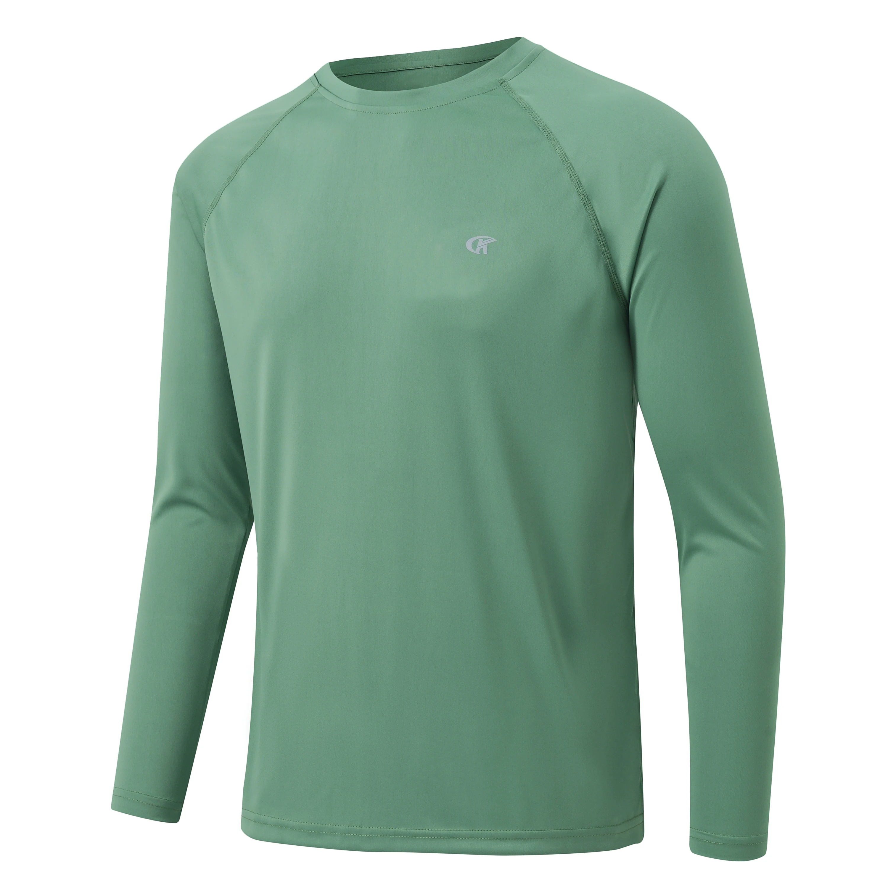 2023 Men's UPF 50+ Rash Guard T-Shirt Athletic Crewneck Sweatshirt Long Sleeve Fishing Hiking Workout Outdoor Pullover Shirt 2