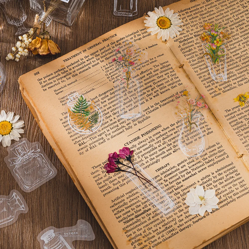 

Прозрачные белые чернила для домашних животных, винтажный альбом для скрапбукинга, самодельные наклейки, материал для оформления открыток,...