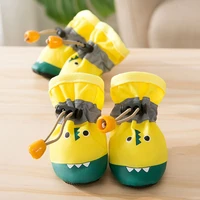light cute pet dog shoes for small dogs cartoon crocodile soft sole at home pets boots shoes cats the new walking dog accessory