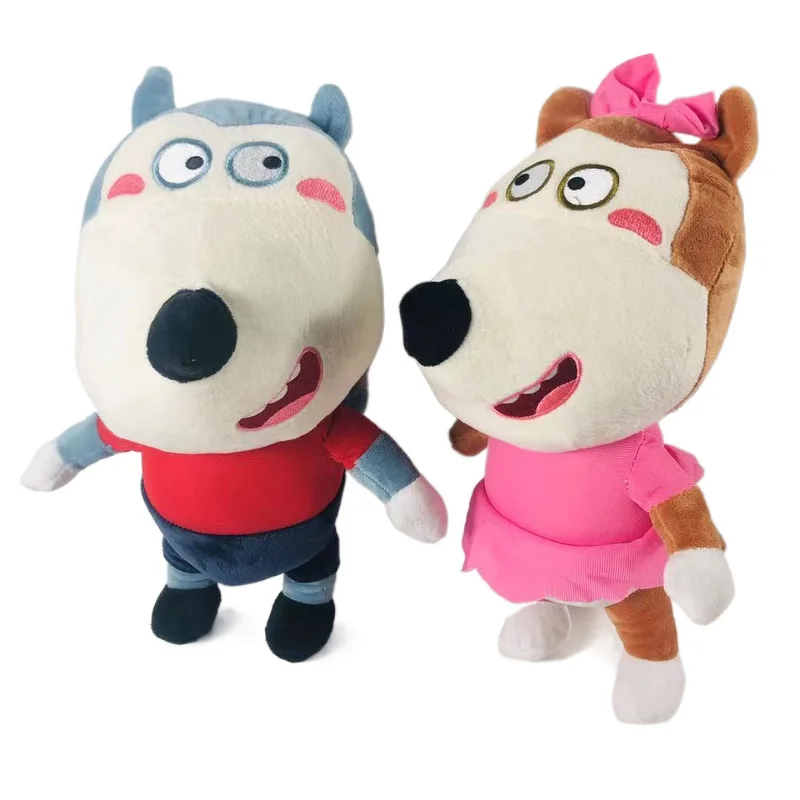 

30cm Anime Wolfoo Family Plush Toys Cartoon Plushie Lucy Soft Stuffed Dolls Toy for Children Kids Boys and Girls Fans Gifts