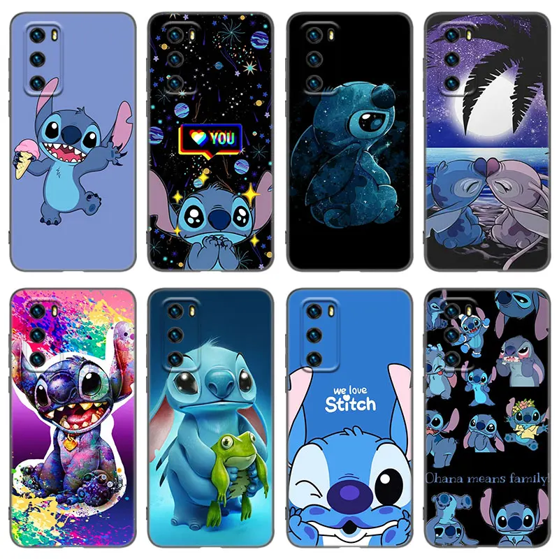 Мультяшный чехол для телефона Лило Стич Охана для Huawei P40 P30 P20 P10 P9 P8 Lite 2017 P50 P Smart Pro Z S 2021 2020 2019 2018 чехол