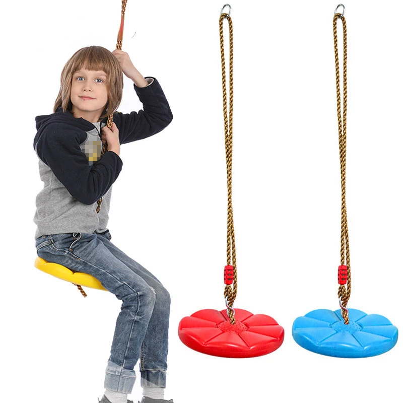 

Children's Swing Outdoor Toys Parent-Child Interactive Game Petal Shaped Chassis Kid Tree Swing Climbing Rope With Platforms