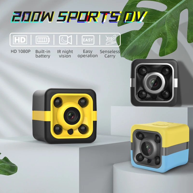 

Dv Video Wireless Mini Camera Color Infrared Night 1080p Camcorder 200w Pixels Surveillance Camera Ultra Small Cam