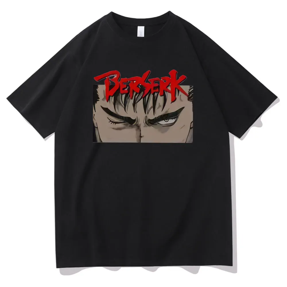 

Anime Berserk Guts Skull Knight Eyes T-shirt Oversized Streetwear Manga Graphic Vintage T Shirt Short Sleeve Men's Tops Tshirt