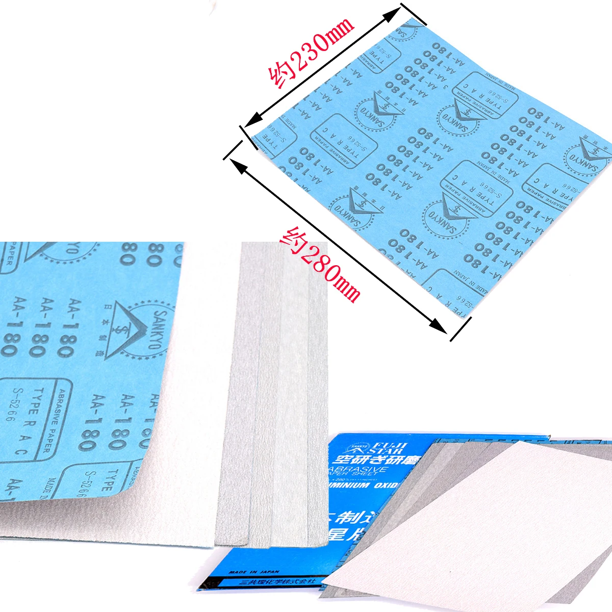 

1Pcs 230 x 280mm Sandpaper Sanding Discs 120# 180# 240 320 400 600 Grits Dry Paper Buffing Sheet Sander Wood Polishing Pad Tools