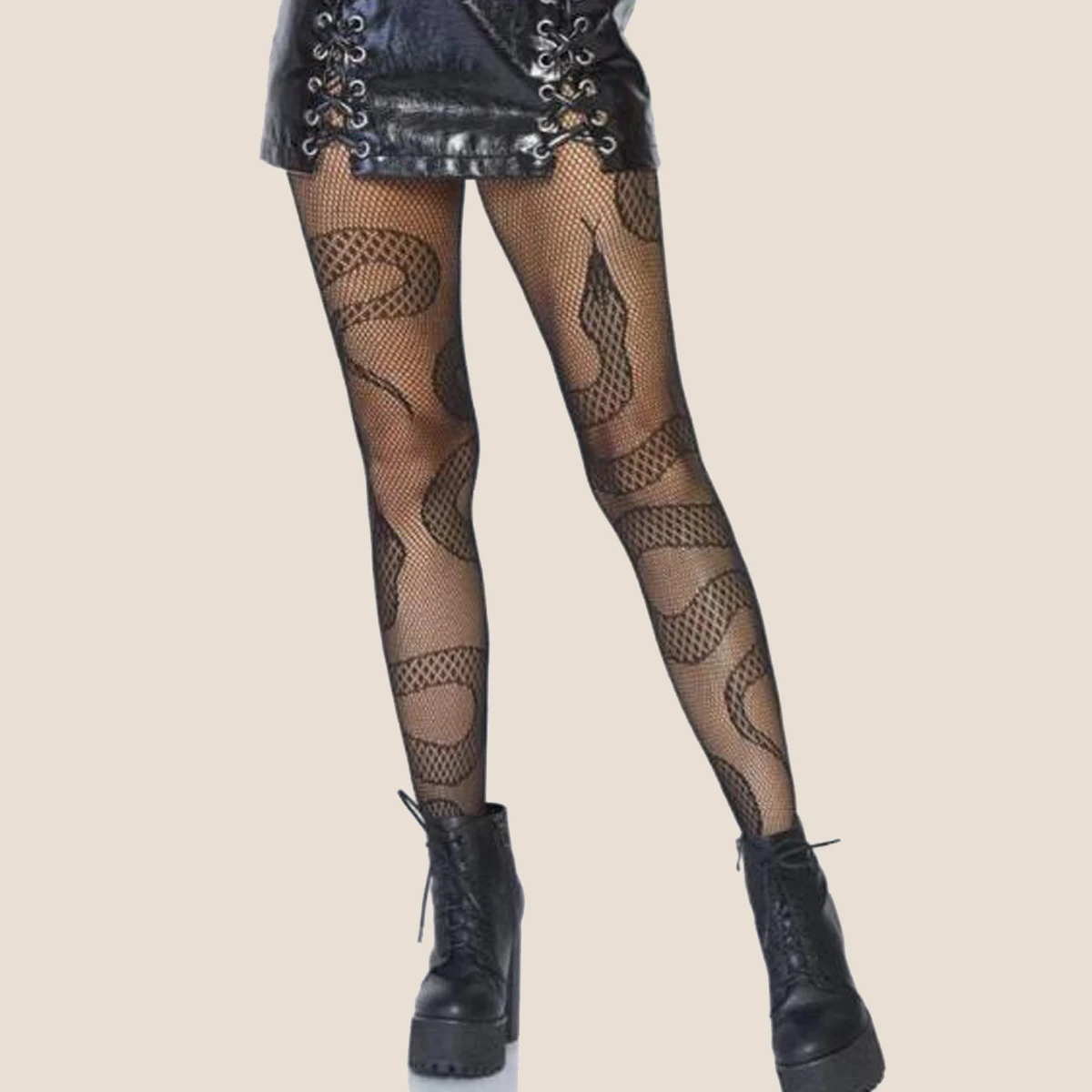 

Summer Women Sexy Tights Gothic Snake Pattern Fishnet Stockings Harajuku Black Leggings Punk Stockings Party Clubwear Pantyhose