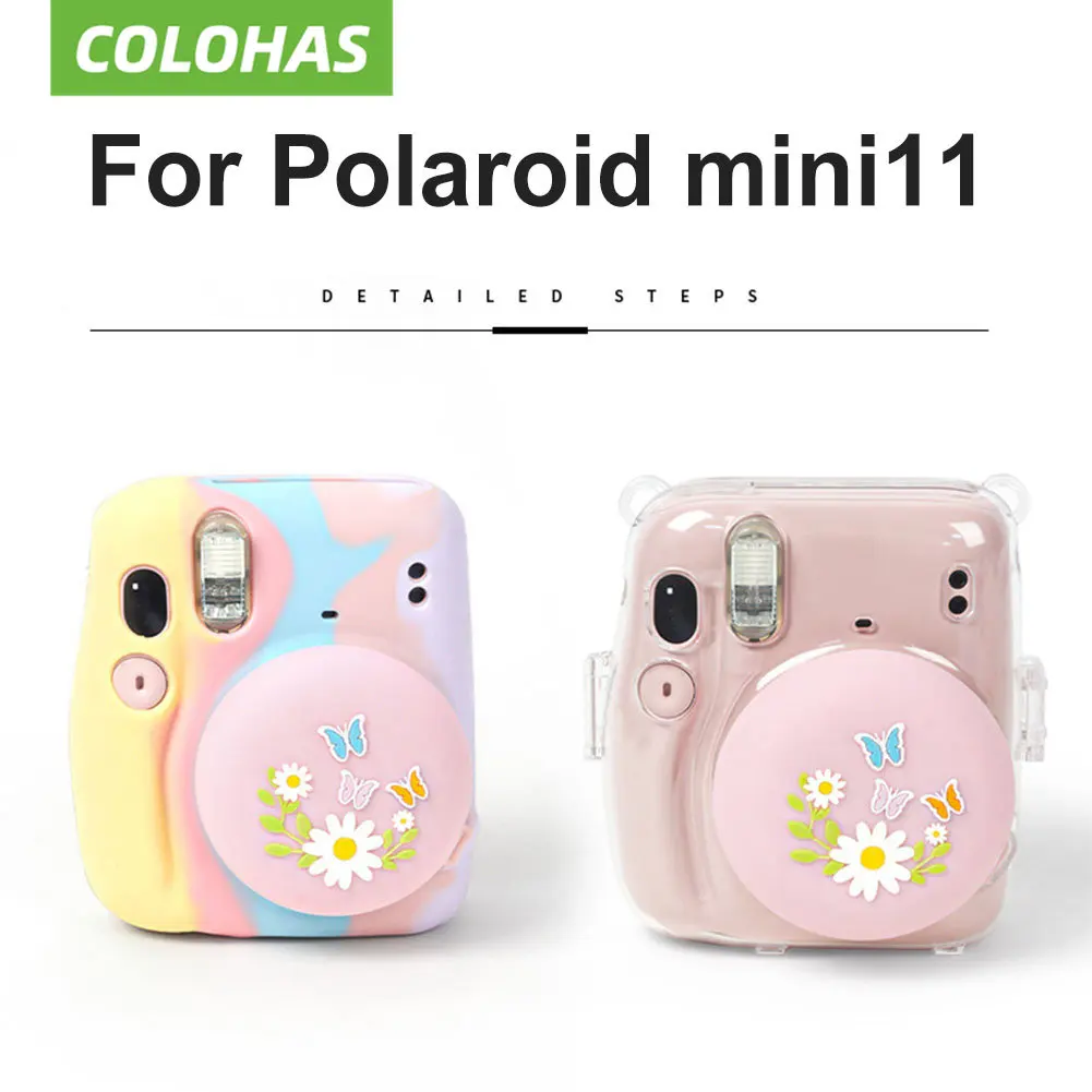 

Silicone Camera Len Caps Protective Cover Case Soft Accessory for Fujifilm Instax Mini7+/11 Accesorios Para Camaras Fotograficas
