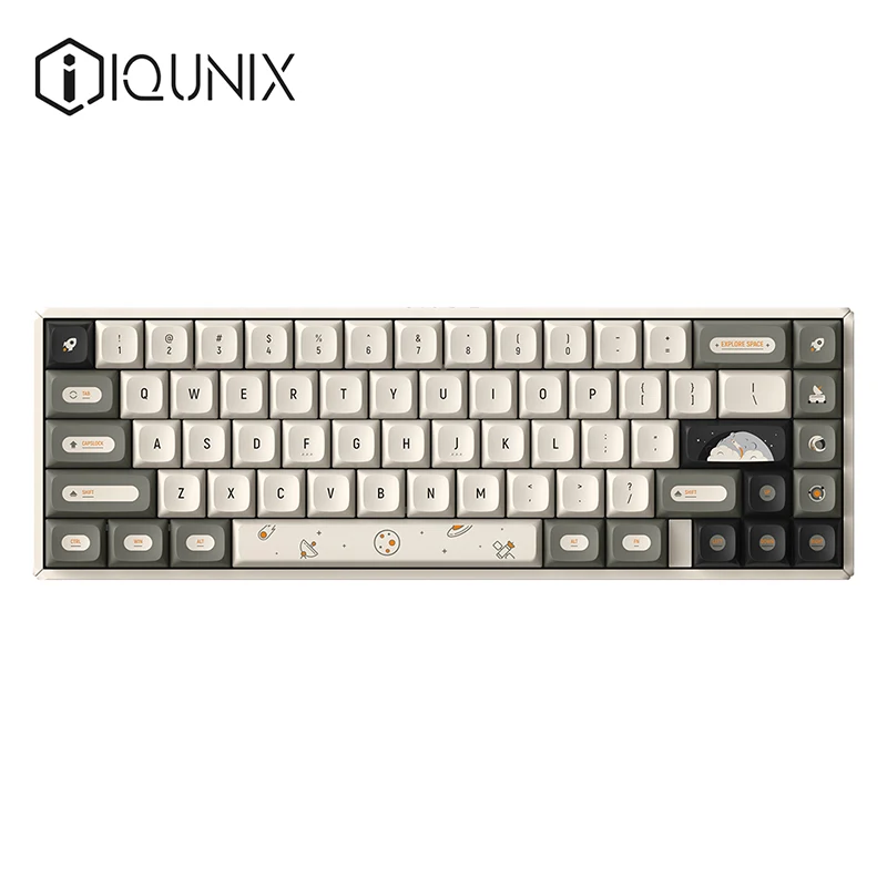 Беспроводная механическая клавиатура IQUNIX F65 hitchhiker с горячей заменой RGB