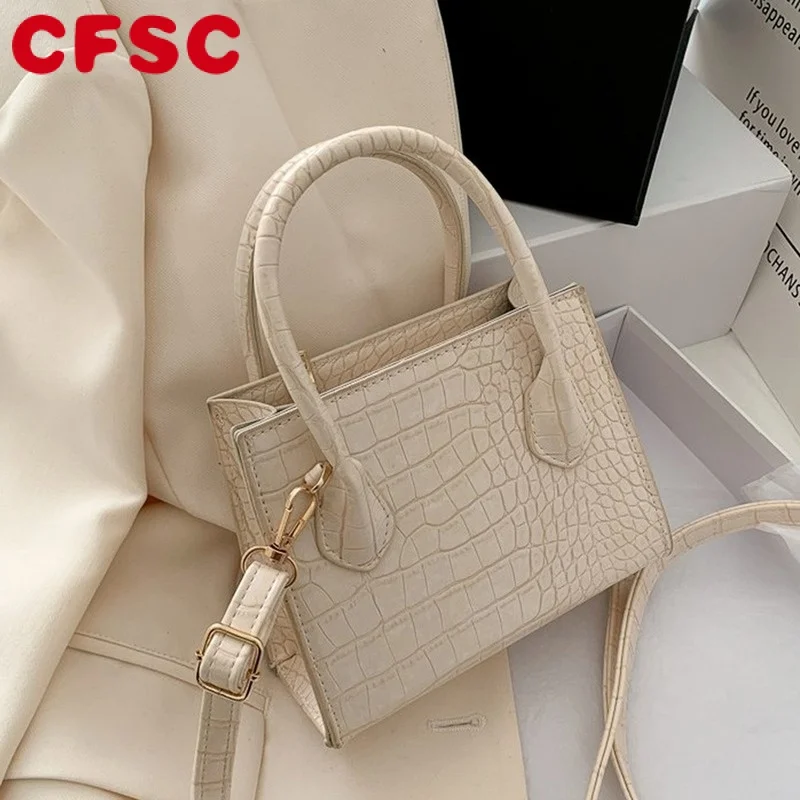 2023 сумки через плечо из искусственной кожи с крокодиловым узором для женщин