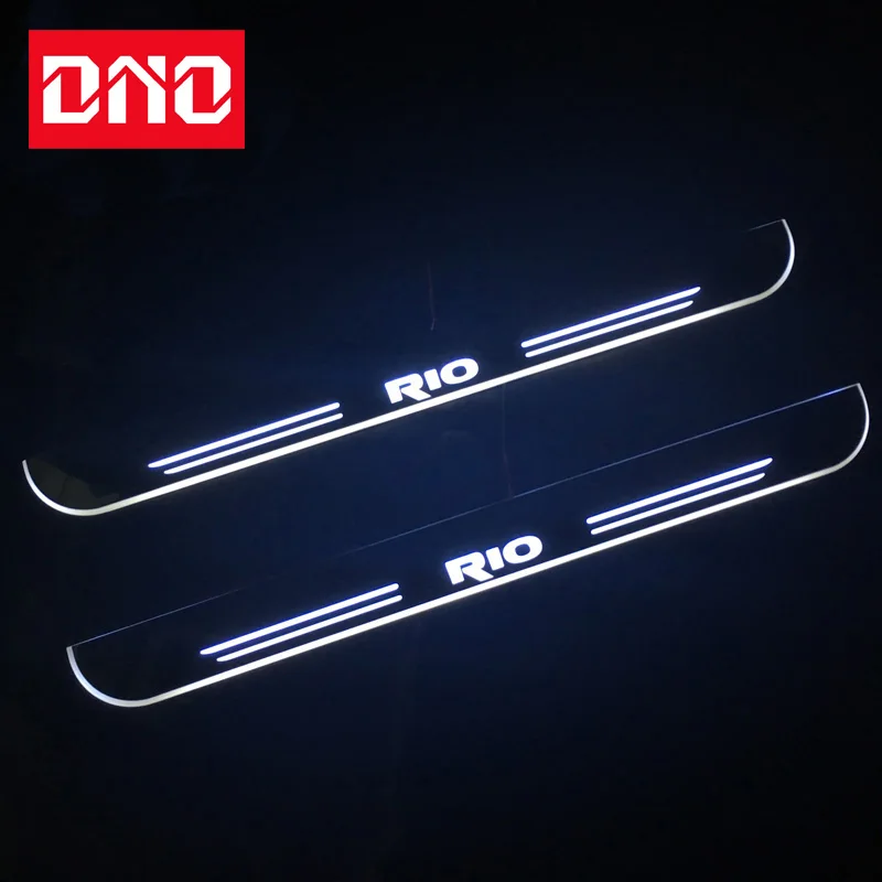 

Door Sill Scuff Plate Pedal Ligths For Kia Rio 3 4 2015 2016 2017 2018 Threshold Led Bar Pathway Dynamic Welcome Lamp