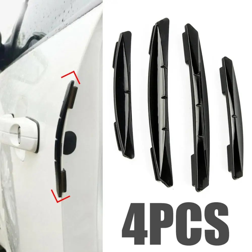 

4pcs Car Sticker Door Edge Guards Trim Molding Protection Strip Scratch Protector Auto Crash Barriers Door Guard Collision