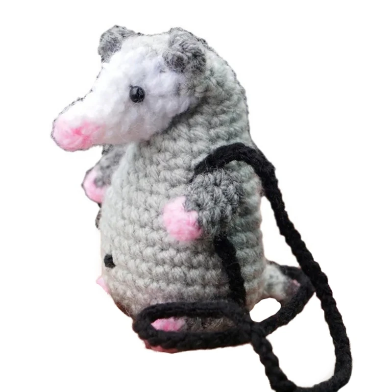 Автомобильные интерьерные подвески вязаный опоссум украшение вязанный крючком