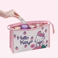 kawaii sanrio cosmetic bag hellokittys anime cartoon beauty large capacity female portable storage bag wash bag girls gift