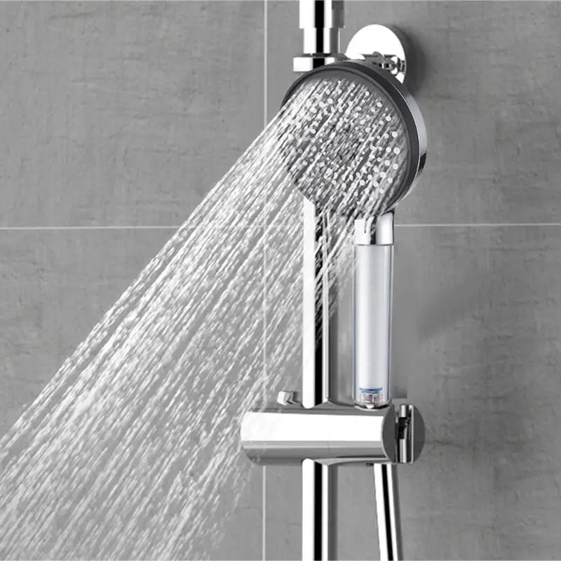 

Насадка для душа высокого давления, 5 режимов, регулируемая водосберегающая насадка для душа, вращение на 360 градусов, насадка для душа с высоким потоком воды для ванной комнаты