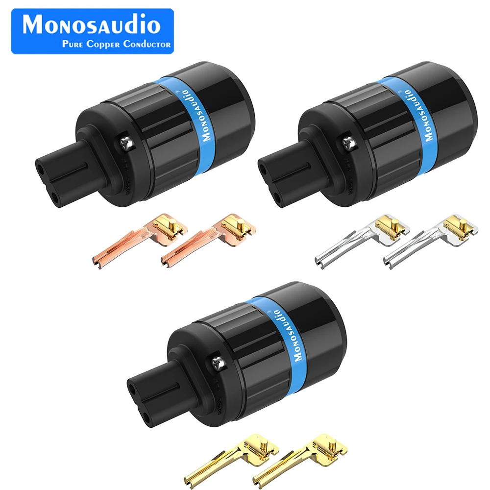 Высококлассный штекер Monosaudio F180/2/4/6 8 IEC гнездовой разъем из чистой меди с