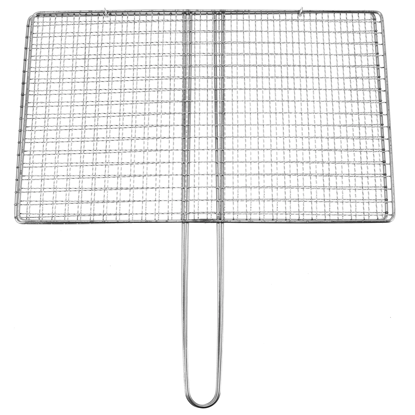 

Fish Grilling Basket Stainless Steel Beef Camping Bbq Barbecue Rack Folding Vegetable Mesh