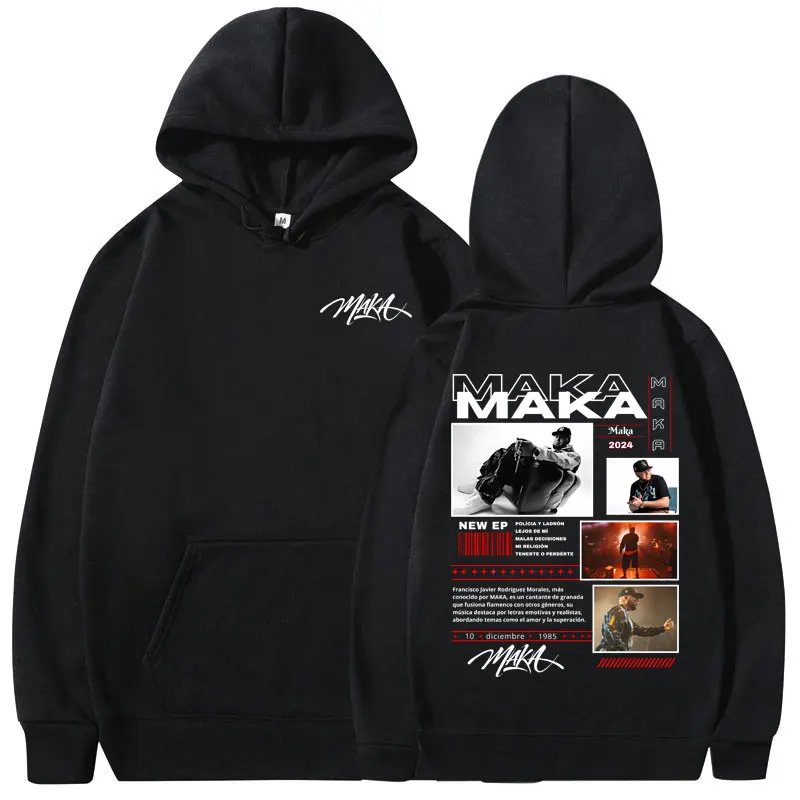 Рэпер Maka Aura Tour Album Merch толстовки для мужчин и женщин модный свитшот Tide Stye оверсайз