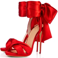 women stiletto thin high heels lace up ribbon tie sandal sexy bridal evening party dress shoe fashion ball lady sandals 8 i sl 1