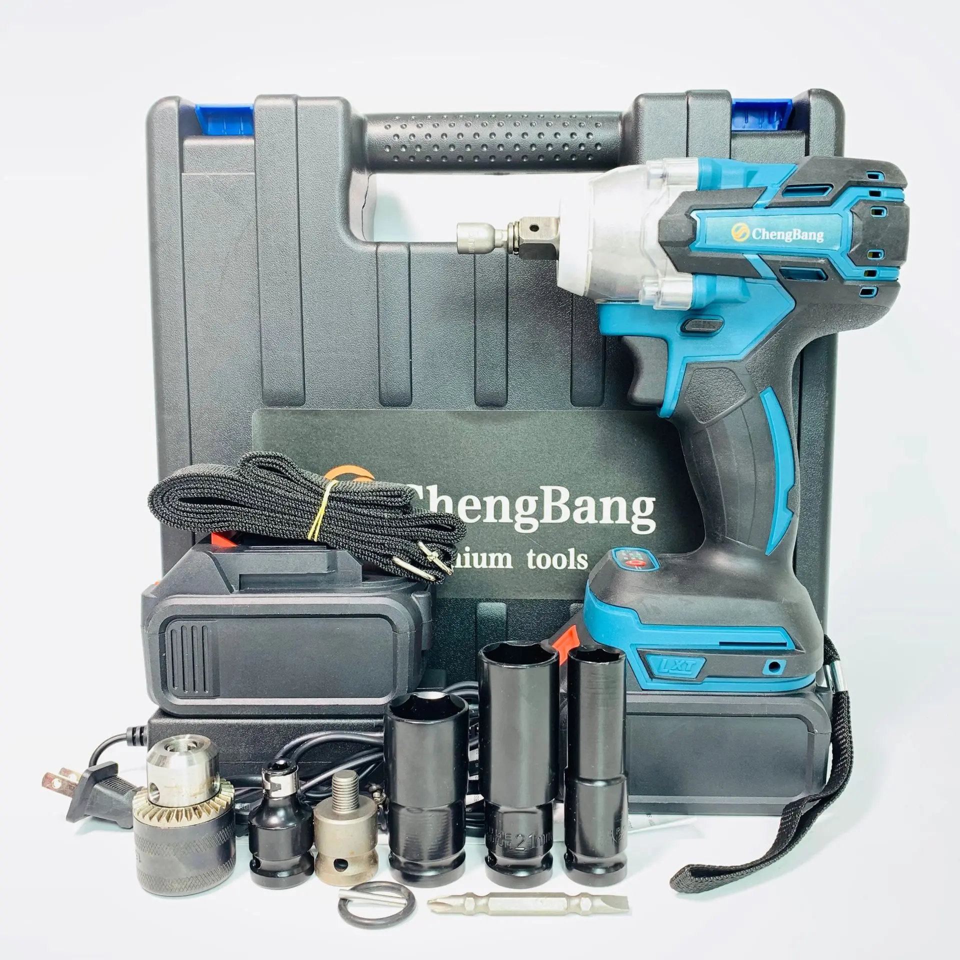 

330N.M lithium electric brushless electric wrench set 01 dual axis rechargeable multifunctional wrench Makita Battery