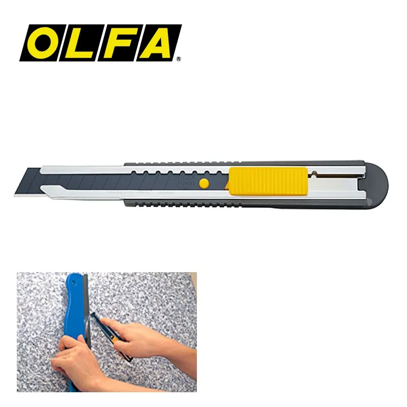 Olfa FWP-1 12.5mm Medium Size Cutter for Cutting and Decorating Wall Stickers, Leather Tape, Anti-Slip Grip FWB-10