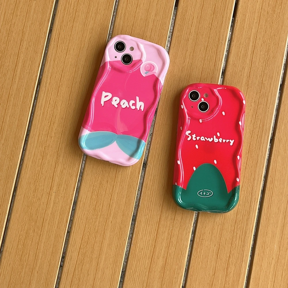 

Curved edge Cute Fruit case For iphone 11 11Promax 12 12Pro 12Promax 13 13Pro 13Promax 14Pro 14 14Promax Protective soft shell