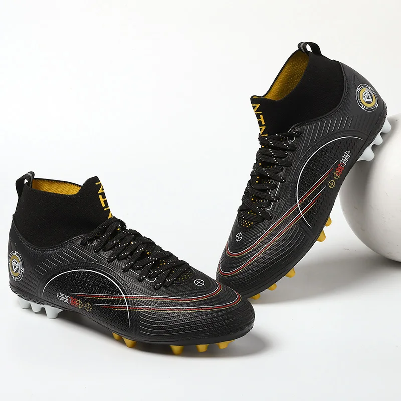 High Ankle Football Boots Men Assassin Soccer Shoes Cleats Kids Indoor Sports Sneakers Lightweight Professional Football Shoes