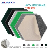 3Pcs Hexagon Self-adhesive High Density Sound Proof Acoustic Panel Soundproofing Wall Panels Meeting Room Study Wall Decoration